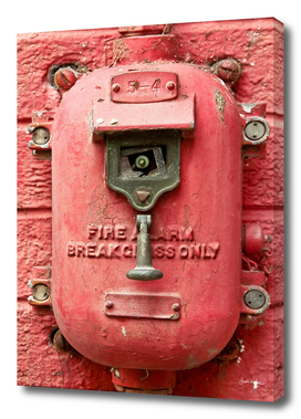 Old Red Fire Alarm