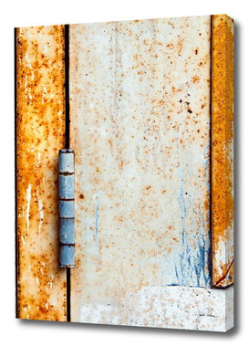 Rusty Door Hinge Abstract
