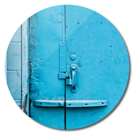 Street Abstract of a Blue Door