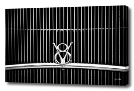 Classic Car Grill in Black and White