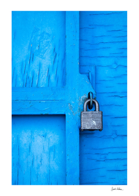 Lock on a Blue Door