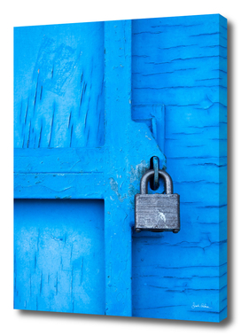 Lock on a Blue Door