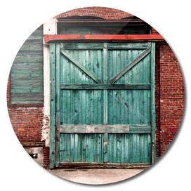Faded Wooden Loading Door
