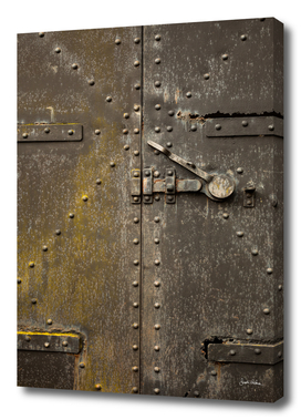 Rivet Pattern on a Giant Metal Door