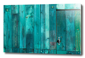 Turquoise Wooden Panels
