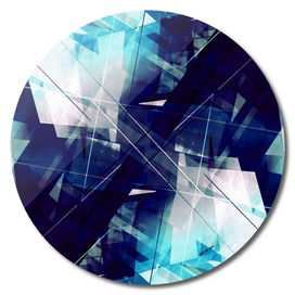 Shards of Blue - Geometric Abstract Art