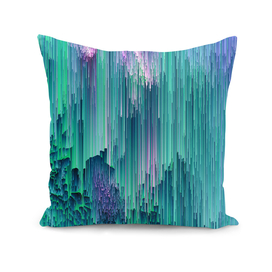 Emerald City - Glitch Abstract Pixel Art