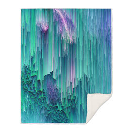Emerald City - Glitch Abstract Pixel Art