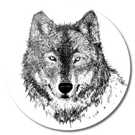 Wolf (Black and White)