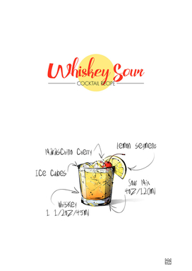 Whiskey Sour cocktail recipe