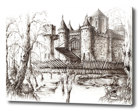 Swamp Fortress ink