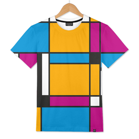 Tribute to Mondrian No3, abstract design