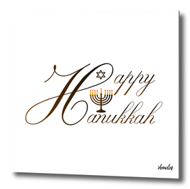 Happy Hanukkah- Jewish holiday celebration