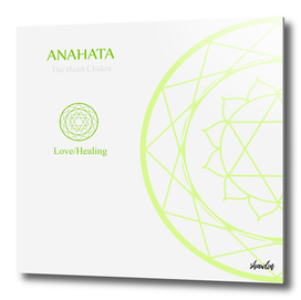 Anahata- The heart chakra which stands for love or healing.