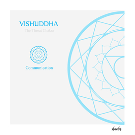 Vishuddha- The throat chakra which stands for communication