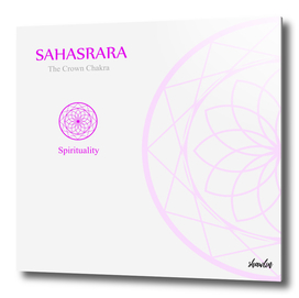 Sahahrara- The crown chakra which stands for spirituality.