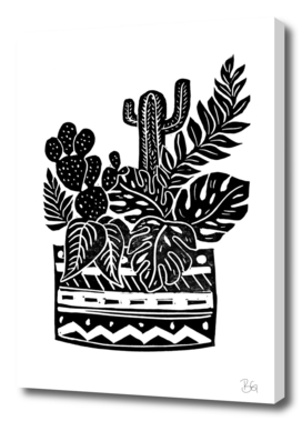 Botanical Pot Block Print
