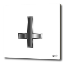 An inverted cross