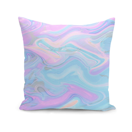 Sea Marble Candy Pattern - Violet, aqua and blue