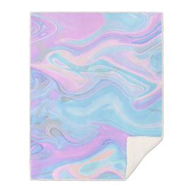 Sea Marble Candy Pattern - Violet, aqua and blue