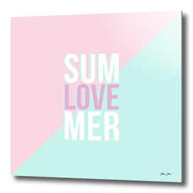 Pastel Candy 'SUMMER LOVE' - Pink & Turquoise