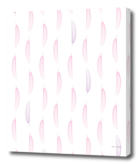 Geometric Feather Pattern - Pink & Purple #447