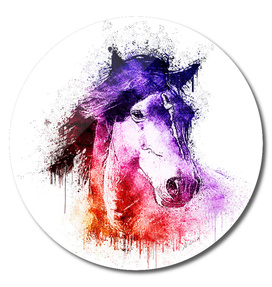 watercolor horse