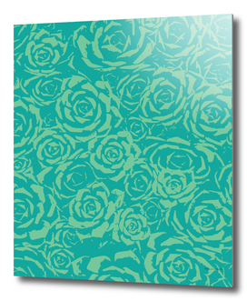 Succulent Stamp - Teal & Green #682