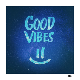Good Vibes - Funny Smiley Statement / Happy Face