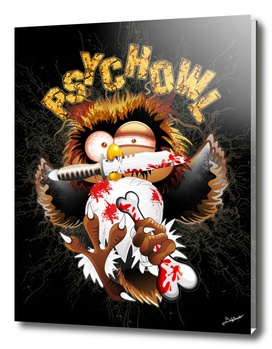 Psycho Owl Killer Cartoon