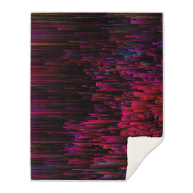 Speeding Neon - Glitch Abstract Pixel Art