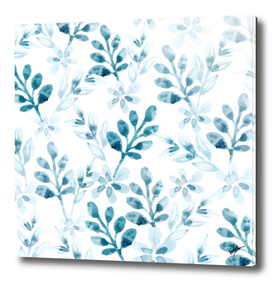 Watercolor Floral Pattern (Winter Version)