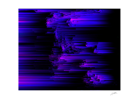 Ultraviolet Lightspeed - Abstract Glitch Pixel Art