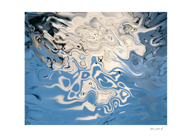 white blue abstractions
