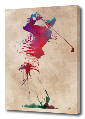 Golf player sport art #golf #sport