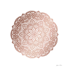 Rose Gold Circular Mandala