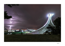 Lightning and Montreal Olympic Stadium