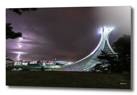 Lightning and Montreal Olympic Stadium