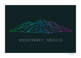 Cerro de la Silla mountain of Monterrey Mexico