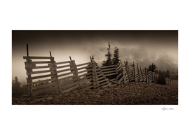 Old fence on Mount Washington