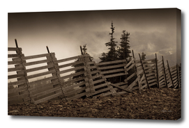 Old fence on Mount Washington