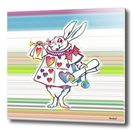 Rabbit Playing Bugle Multi-Color