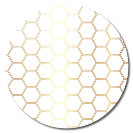 Geometric Honeycomb Pattern - Gold #170