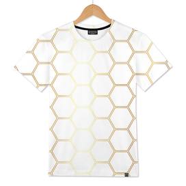 Geometric Honeycomb Pattern - Gold #170