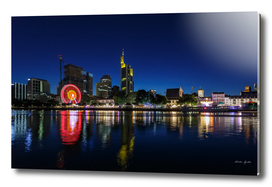 Frankfurt am Main - the capital of Germany at night