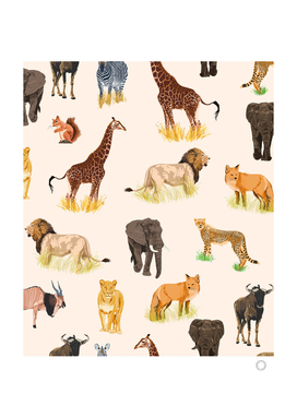 safari-sightings-art-print