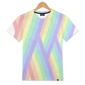 Rainbow geometric stripes