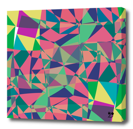 Geometric illusion colourful funny pattern