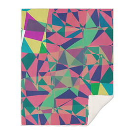 Geometric illusion colourful funny pattern