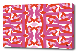 Geometric funny pop art pink